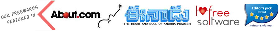 Featured in: About.com, Eenadu, I love free software, Software Informer Editor's pick