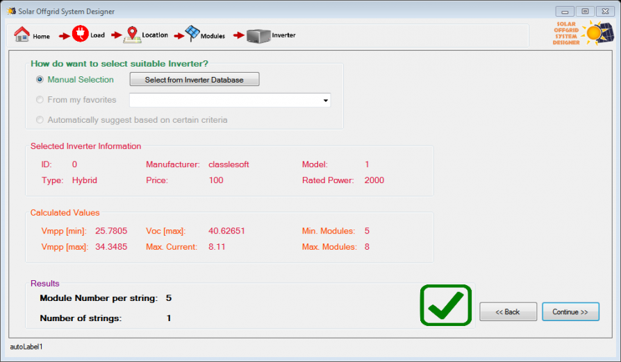 Solar Off-grid System Designer screenshot 5